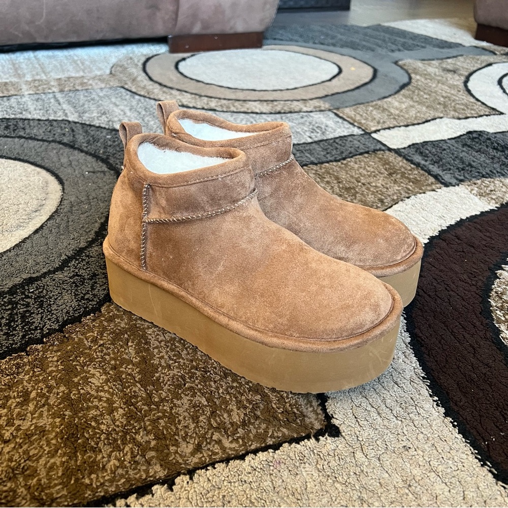 Womens Madden Girl Platform Ankle Boots Size 6 - Picture 2 of 8